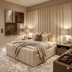 Bellagio-X Bed – Low Sides, High Footend